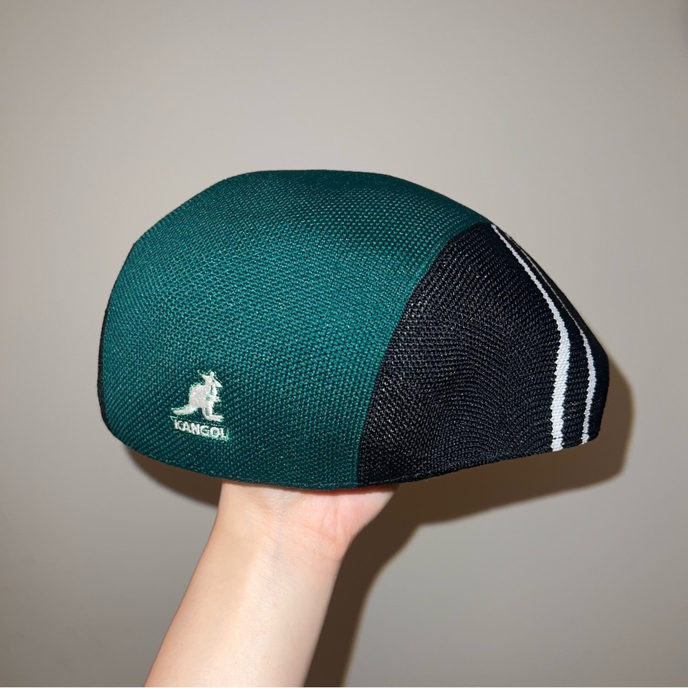 Kangol Star Stripe 507 Green Flat Cap